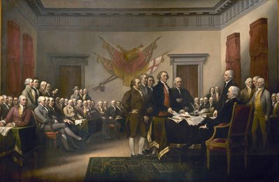Signing the Declaration of Independence, July 4th, 1776 by John Trumbull